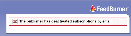 How to Fix the Feedburner Deactivated Subscriptions Error?