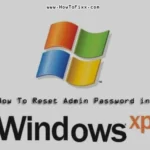 How to Reset Admin Password in Windows