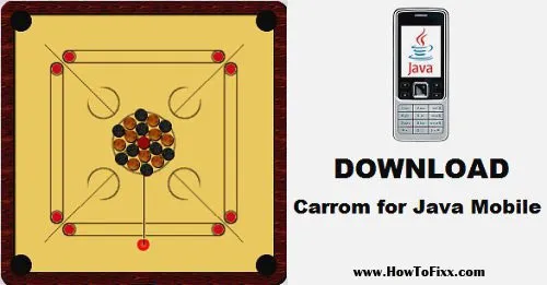 Download Carrom Board Game for Java Mobile Phone (Nokia, Samsung, Itel)
