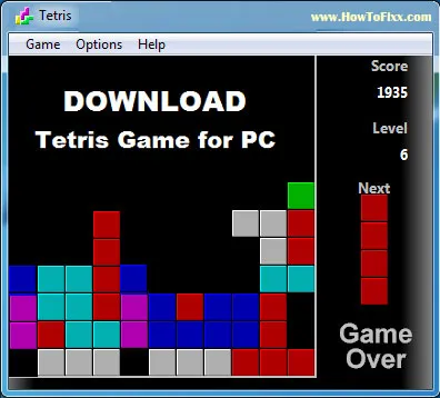Download Tetris Game for Windows PC (Free Puzzle Game)