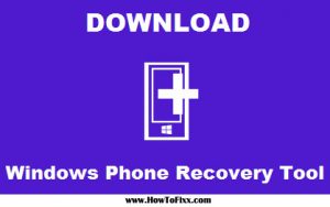 download Windows Phone Recovery Tool
