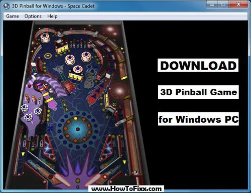 Download Classic 3D Pinball Game for Windows PC (Space Cadet)
