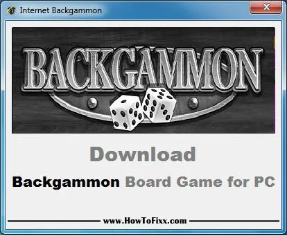 Backgammon Game for PC