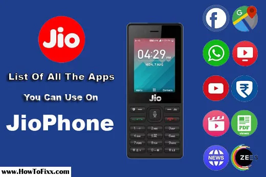 List of all Jio Phone Apps You Can Install and Use it for Free