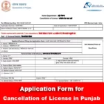 Punjab Cancellation of License PDF