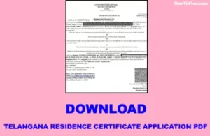 TS Residence Certificate PDF