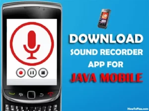 Download Audio Recorder App Java Mobile