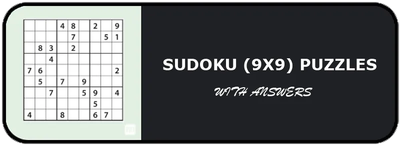 Sudoku 9x9 Printable PDFs