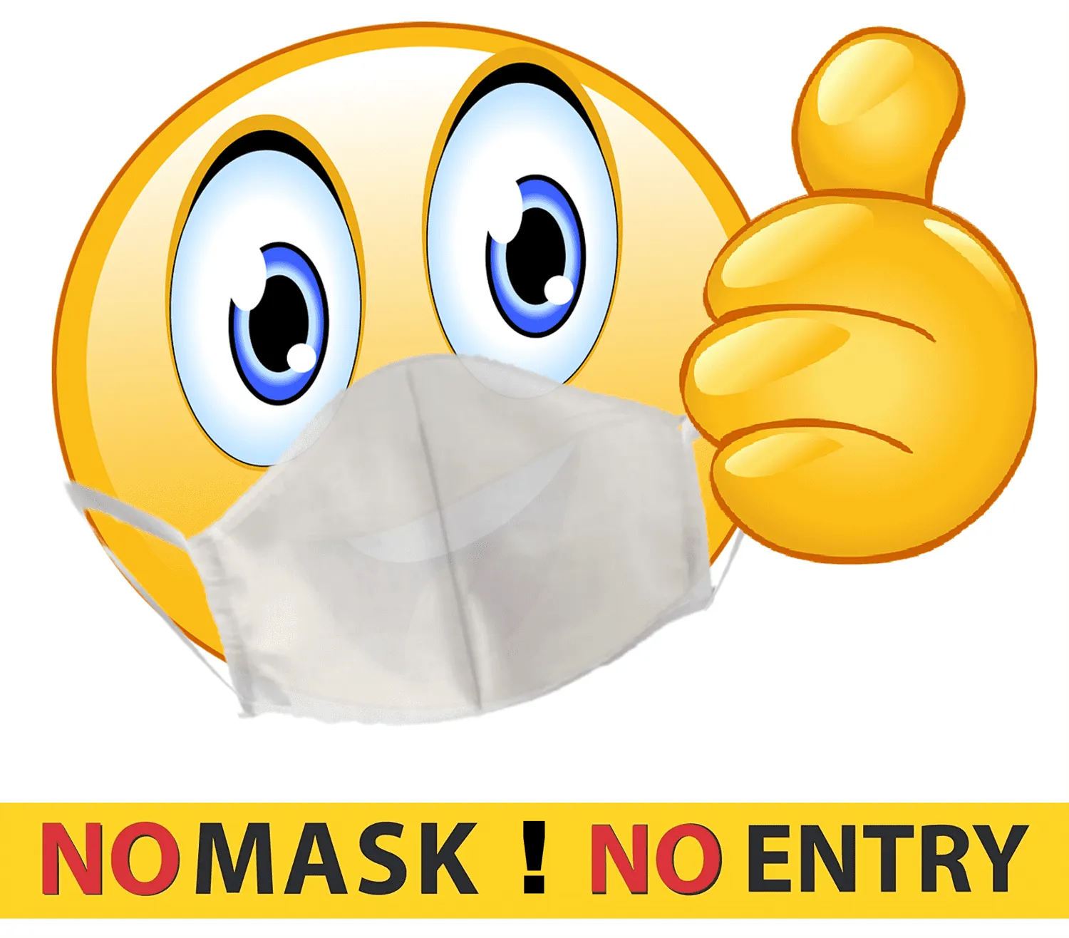 No Mask Sign