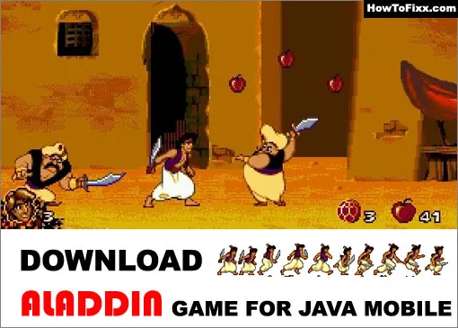 Download Aladdin Game for Java Mobile Phone (Nokia, Samsung, etc.)