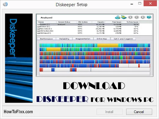 Download Diskeeper Disk Defragmenter for Windows PC (Professional)
