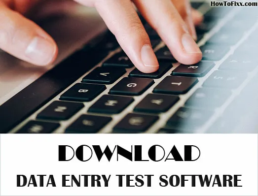 Data Entry Typing Test Software for Windows PC (Download Free)
