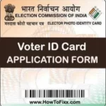 Voter ID Card Application Form PDF