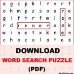 Words Search Printable PDF