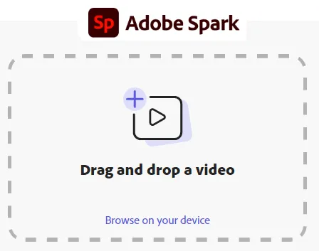 Adobe Spark Online Video Combiner