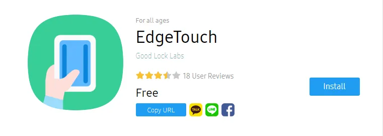 EdgeTouch Samsung App