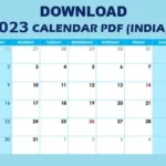 Download 2023 New Year Indian Calendar PDF (With Holidays)