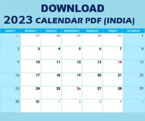 New Year Indian Calendar PDF