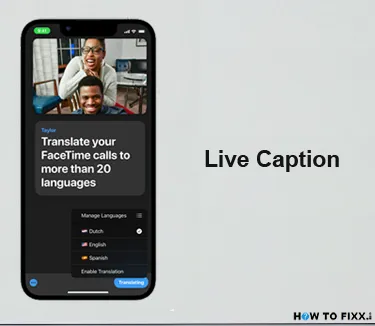 Live Captions in FaceTime