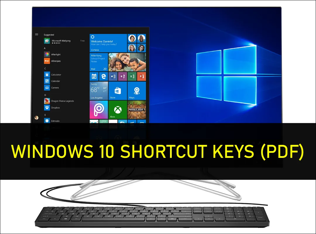Windows 10 Shortcuts Keys PDF