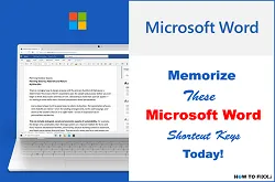 All Microsoft Word Shortcut Keys